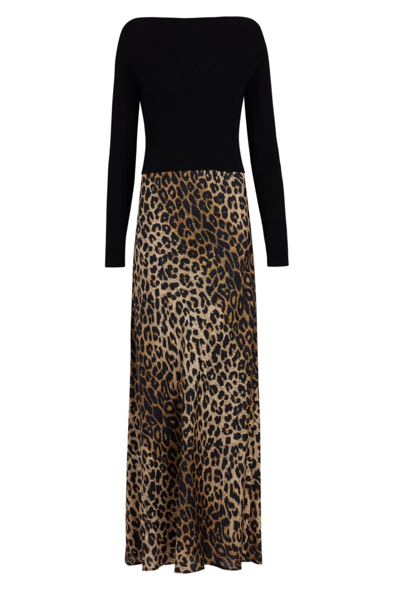 Hera Leppo Sweater & Slipdress Set, Alternate, color, BLACK