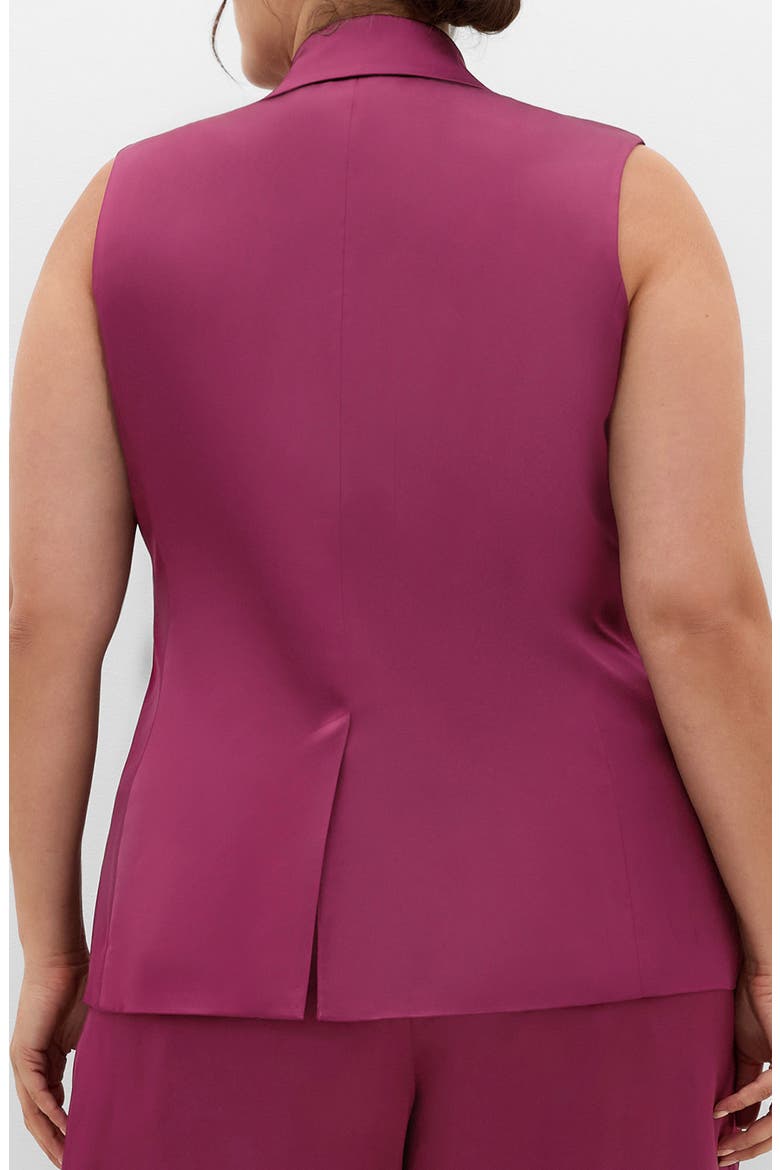 Rylie Double Breasted Vest, Alternate, color, POMEGRANATE
