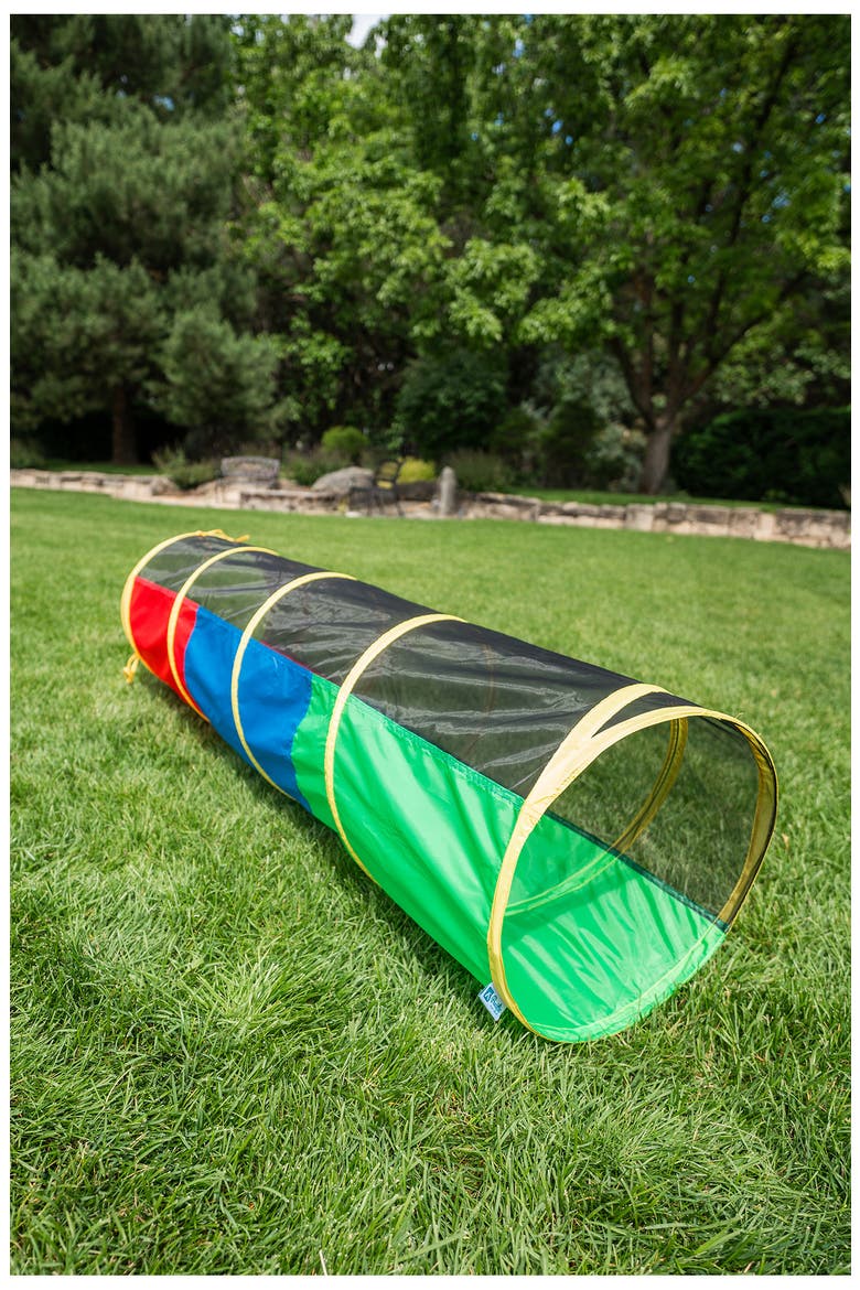 Half Mesh Play Tunnel, Alternate, color, MULTI