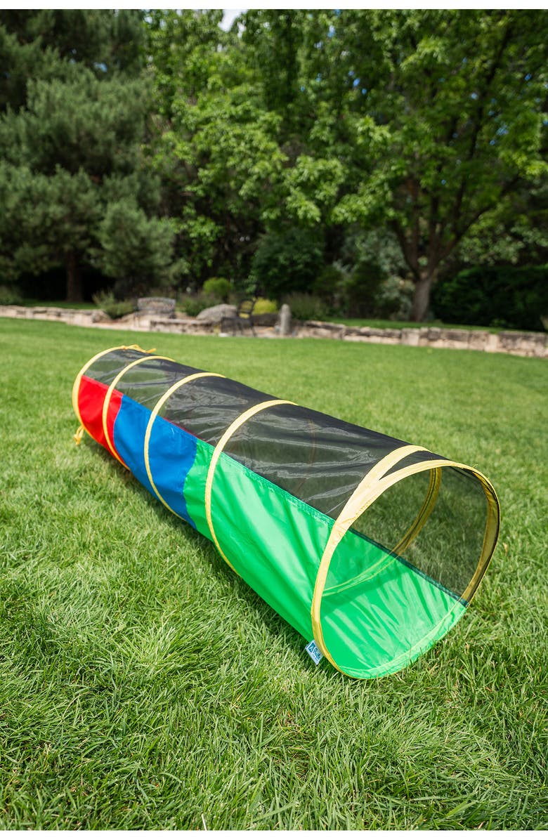 Pacific Play Tents Half Mesh Play Tunnel, Alternate, color, Multi