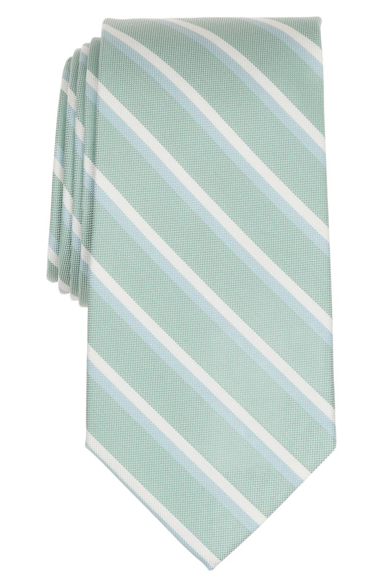 Brooks Brothers Side Wheeler Stripe Silk Blend Tie, Main, color, Green