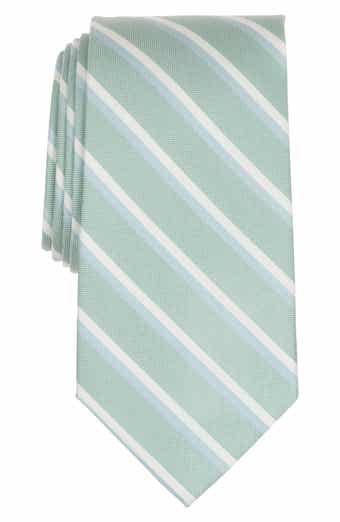 Side Wheeler Stripe Silk Blend Tie