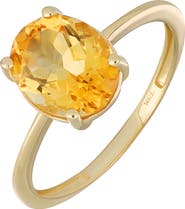 Bony Levy 14K Yellow Gold Oval Semiprecious Stone Ring