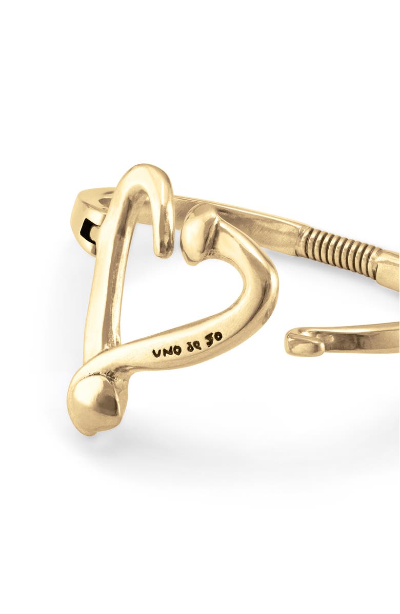 UNODE50 Nailed Heart Spring Bracelet, Alternate, color, Gold