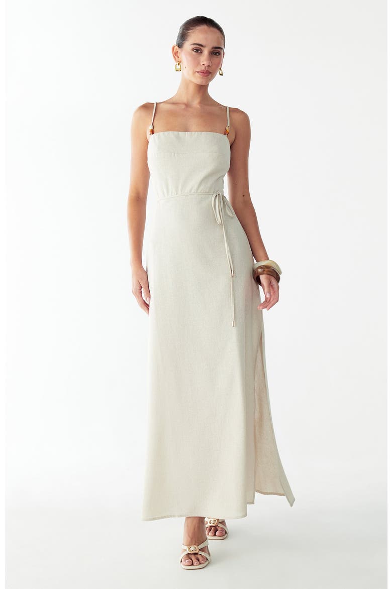 Beatriz Midi Dress, Alternate, color, Oat