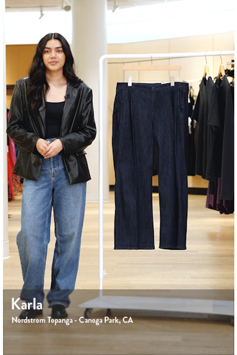 Teresa Pleated Wide Leg Jeans video