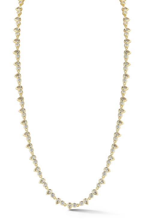 Cubic Zirconia Tennis Necklace