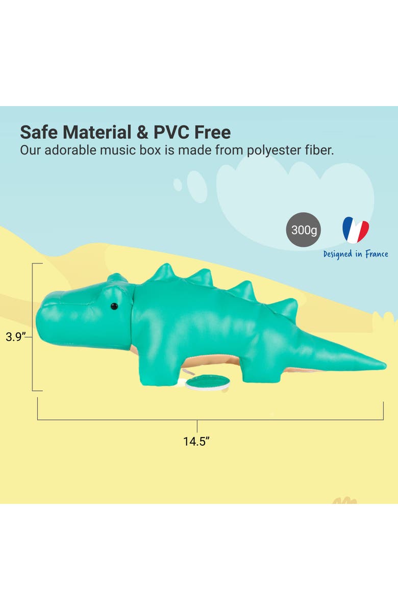 Little Big Friends Musical Animals - Crocodile, Plush Baby Music Box, Nursery Toy, Alternate, color, Green