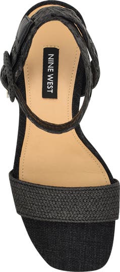 Nine West Nerisa Ankle Strap Espadrille Wedge Sandal (Women