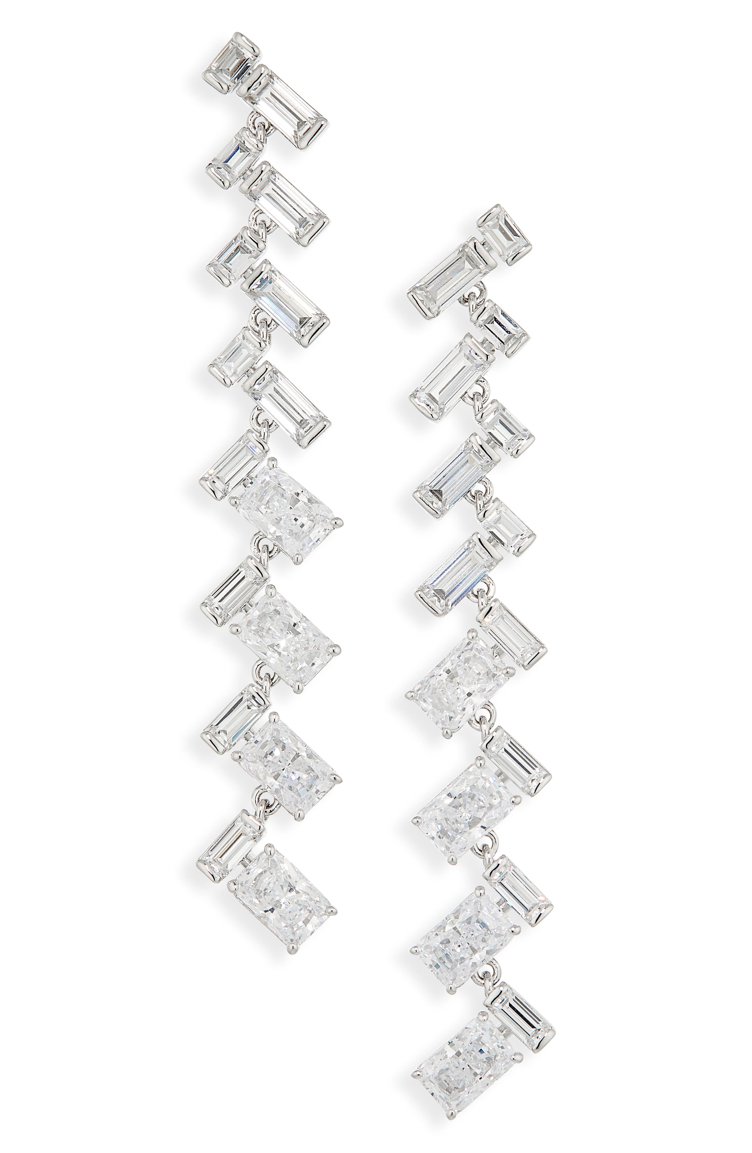 Nadri Gwen Linear Drop Earrings