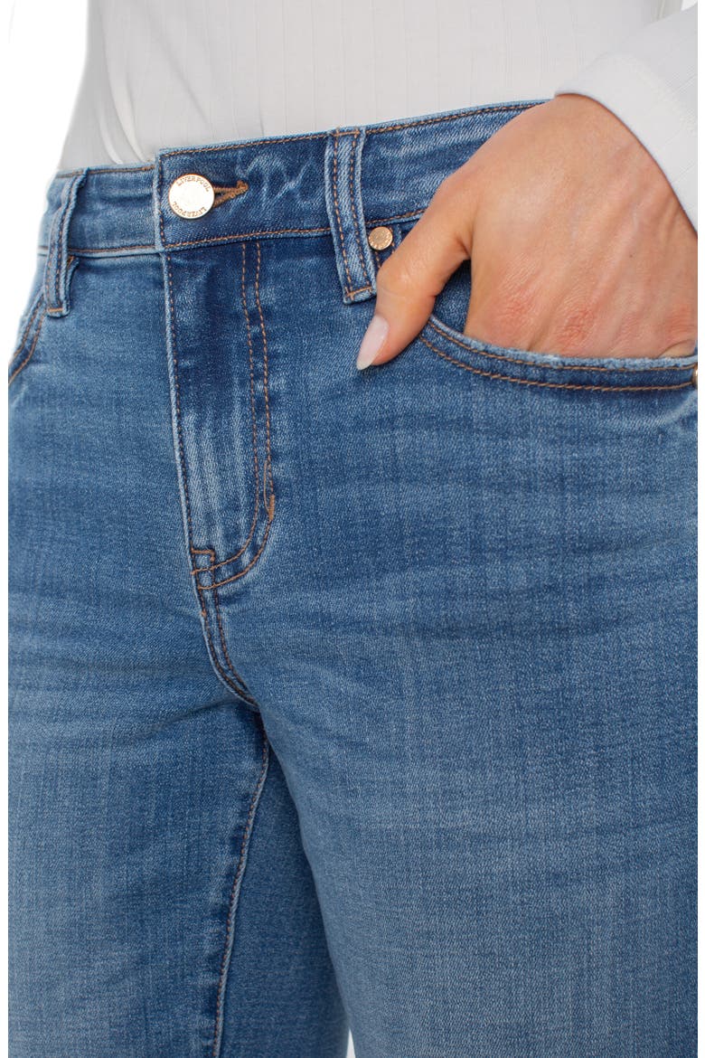 Marley High Waist Cuff Girlfriend Jeans, Alternate, color, CAMPUS