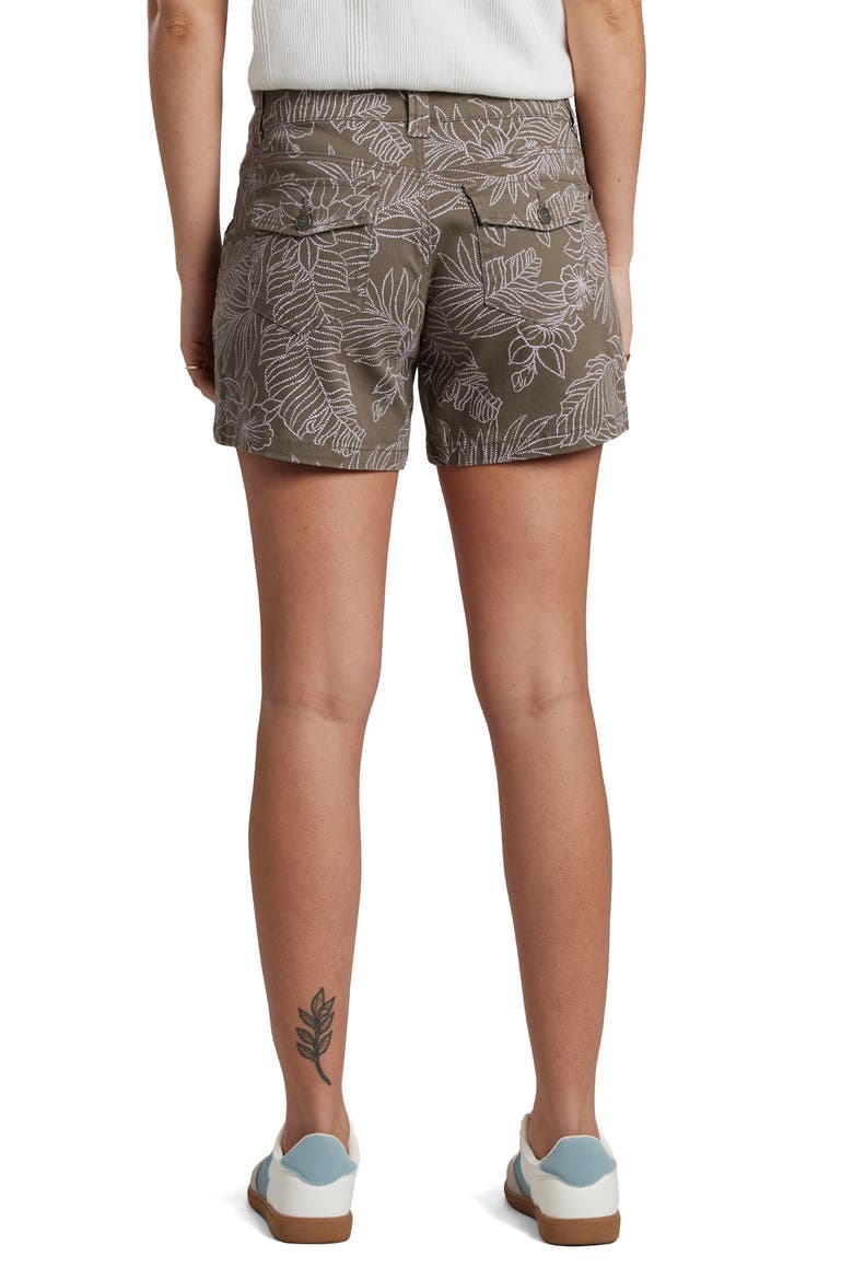 Alix Maui Mid Rise Floral Shorts, Alternate, color, LIGHT FALCON