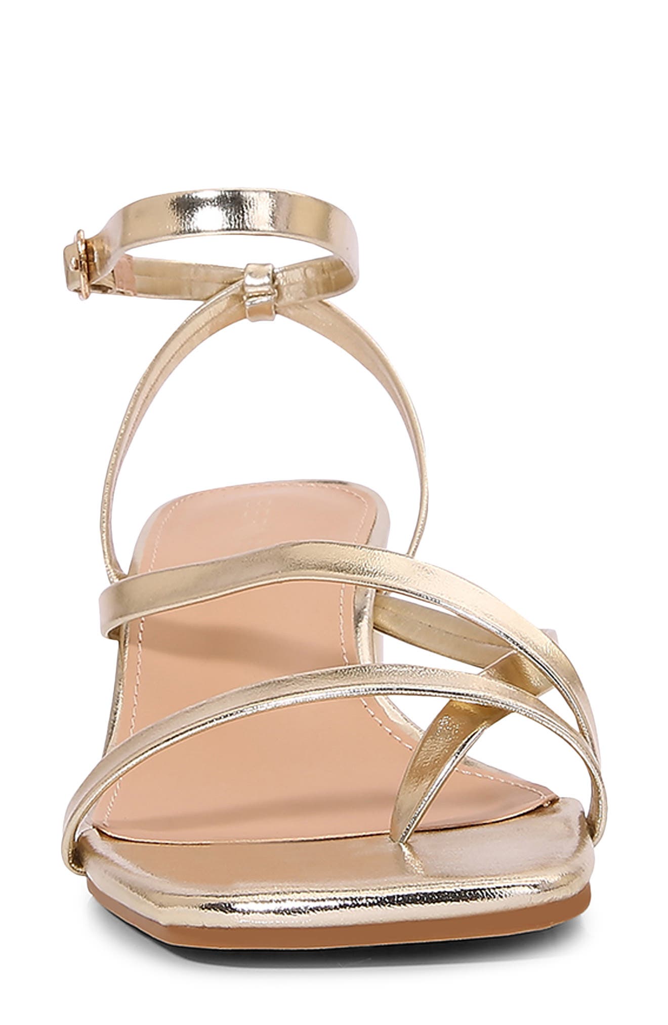 Strappy Block Heel Sandal, Alternate, color, GOLD