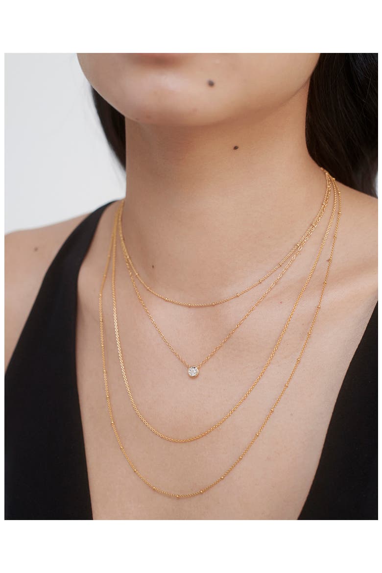 Fine Chain Link Necklace, Alternate, color, GOLD