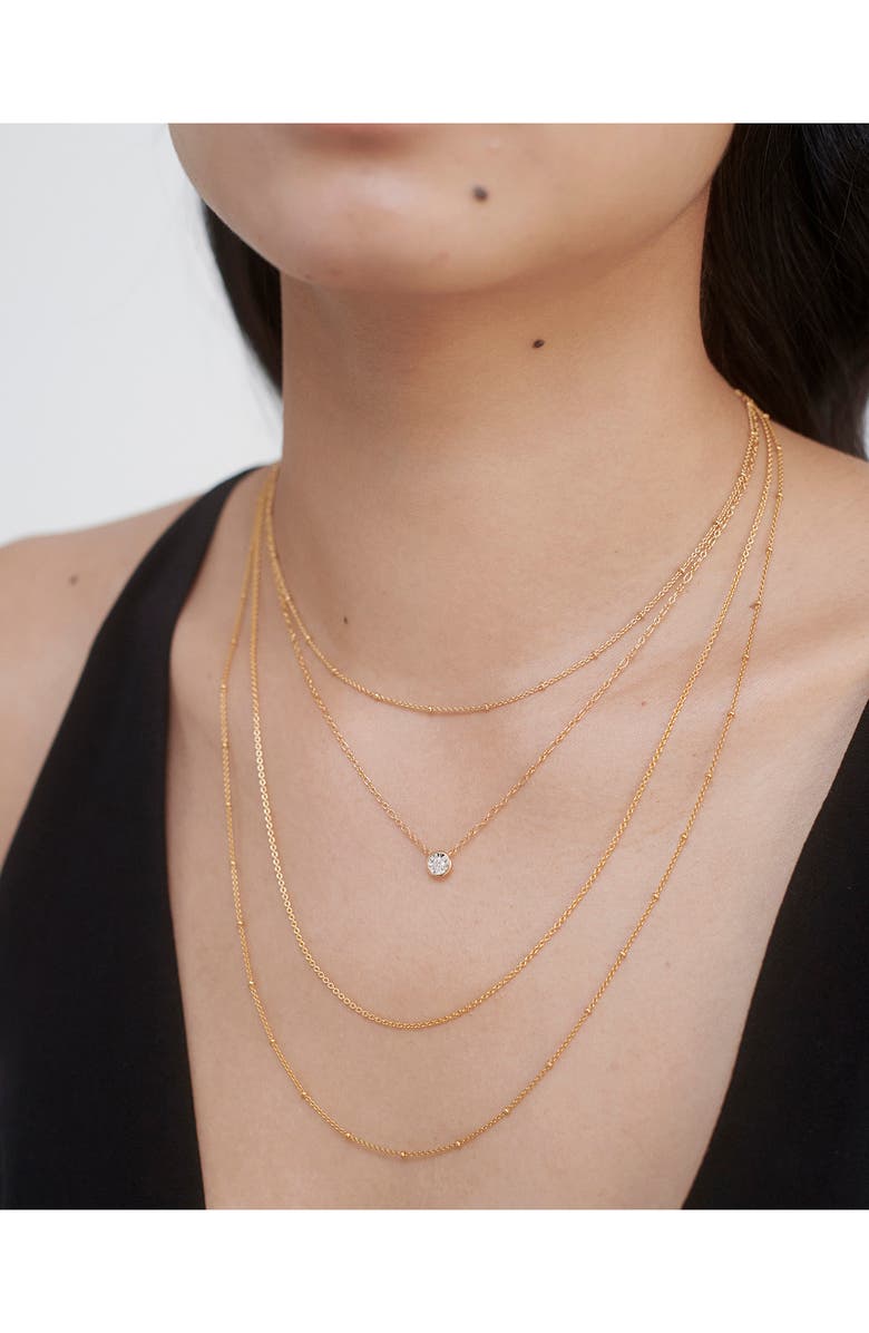 Monica Vinader Fine Chain Link Necklace, Alternate, color, Gold