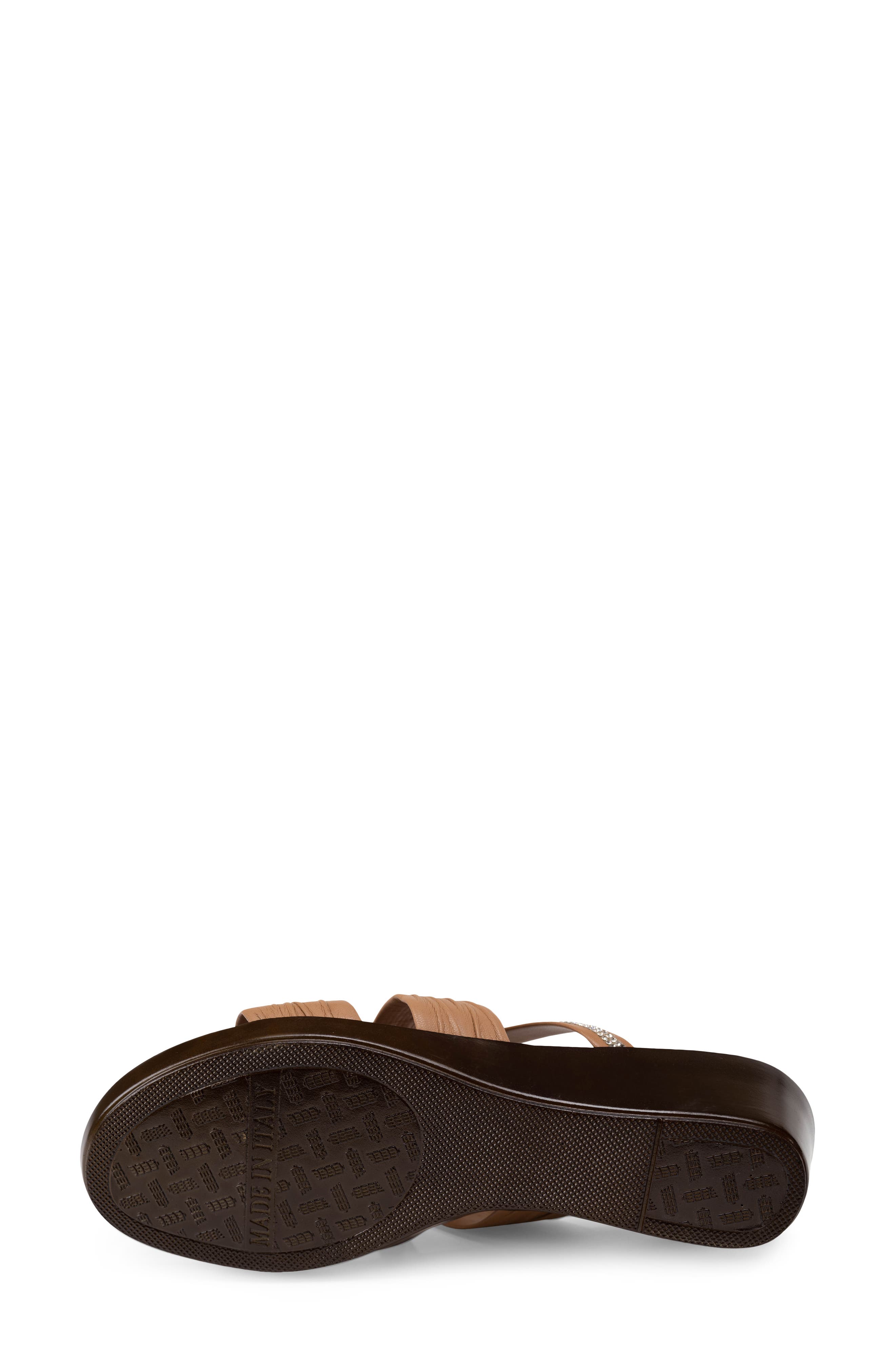ITALIAN SHOEMAKERS Hollis Wedge Slide Sandal, Alternate, color, Tan