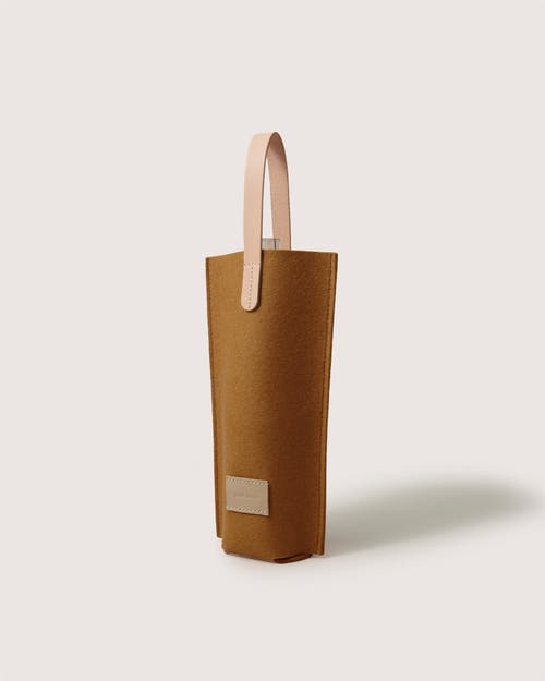 Graf & Lantz Graf Lantz Hana Merino Wool Bottle Bag In Honey Vachetta