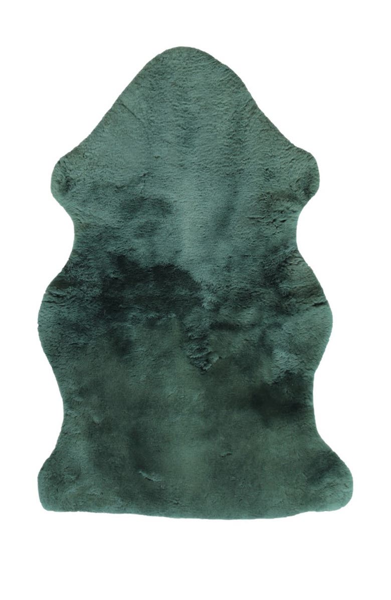 NATURAL Genuine Shearling Sheepskin Pelt - 24" x 36", Main, color, Emerald