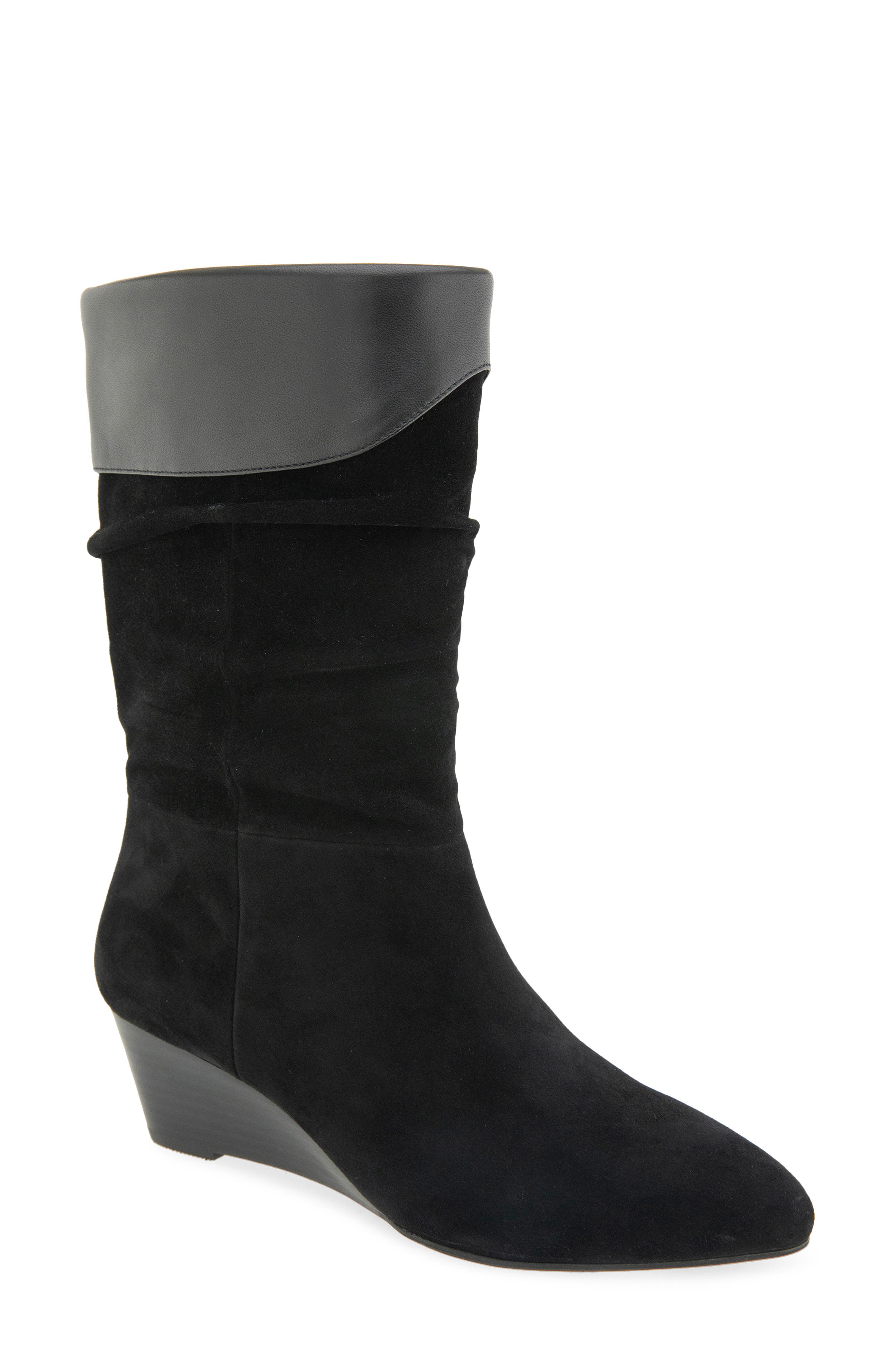 Aerosoles Carmela Wedge Bootie, Main, color, Black