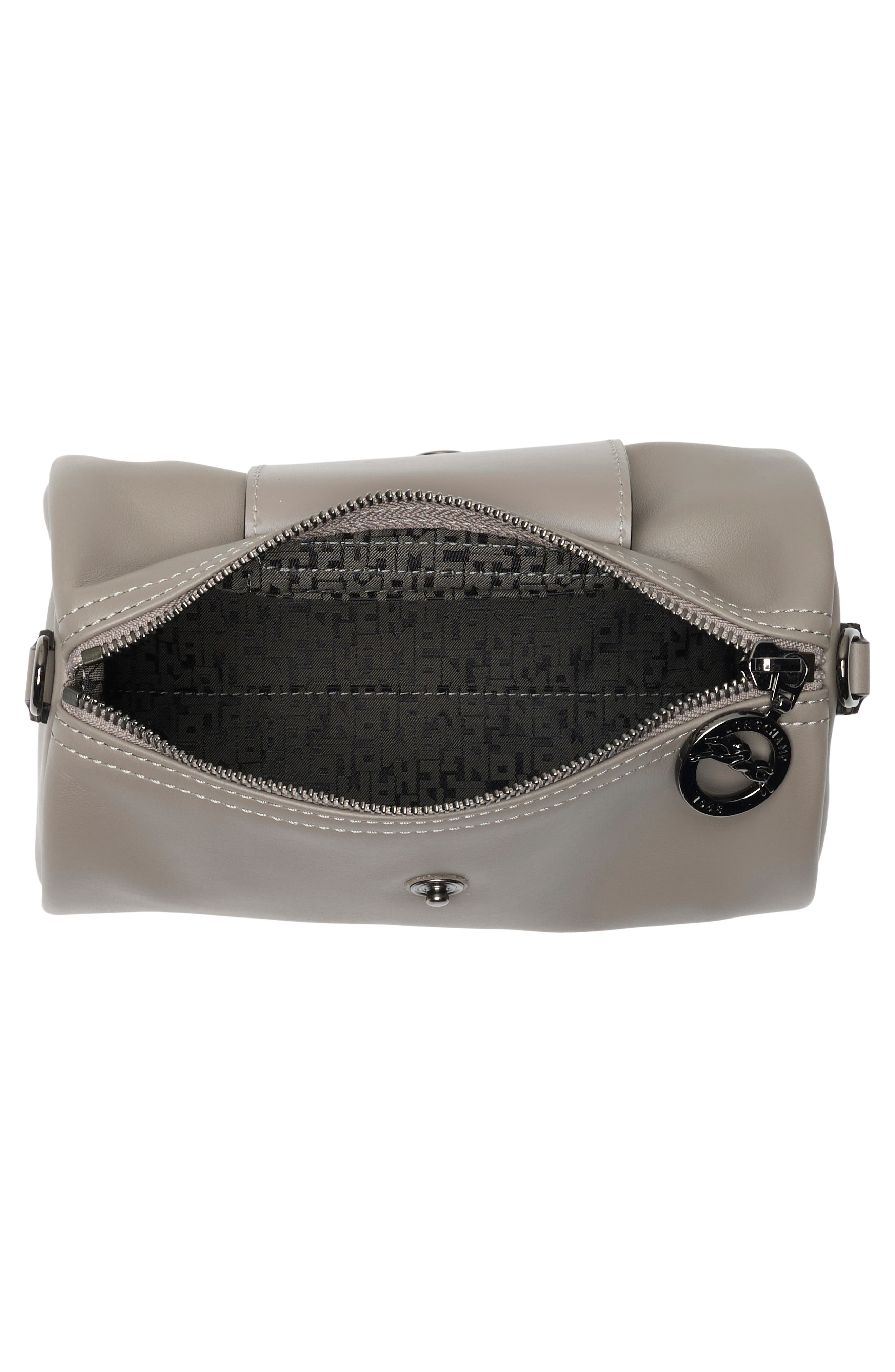 Extra Small Le Pliage Xtra Leather Bowling Bag, Alternate, color, TURTLEDOVE