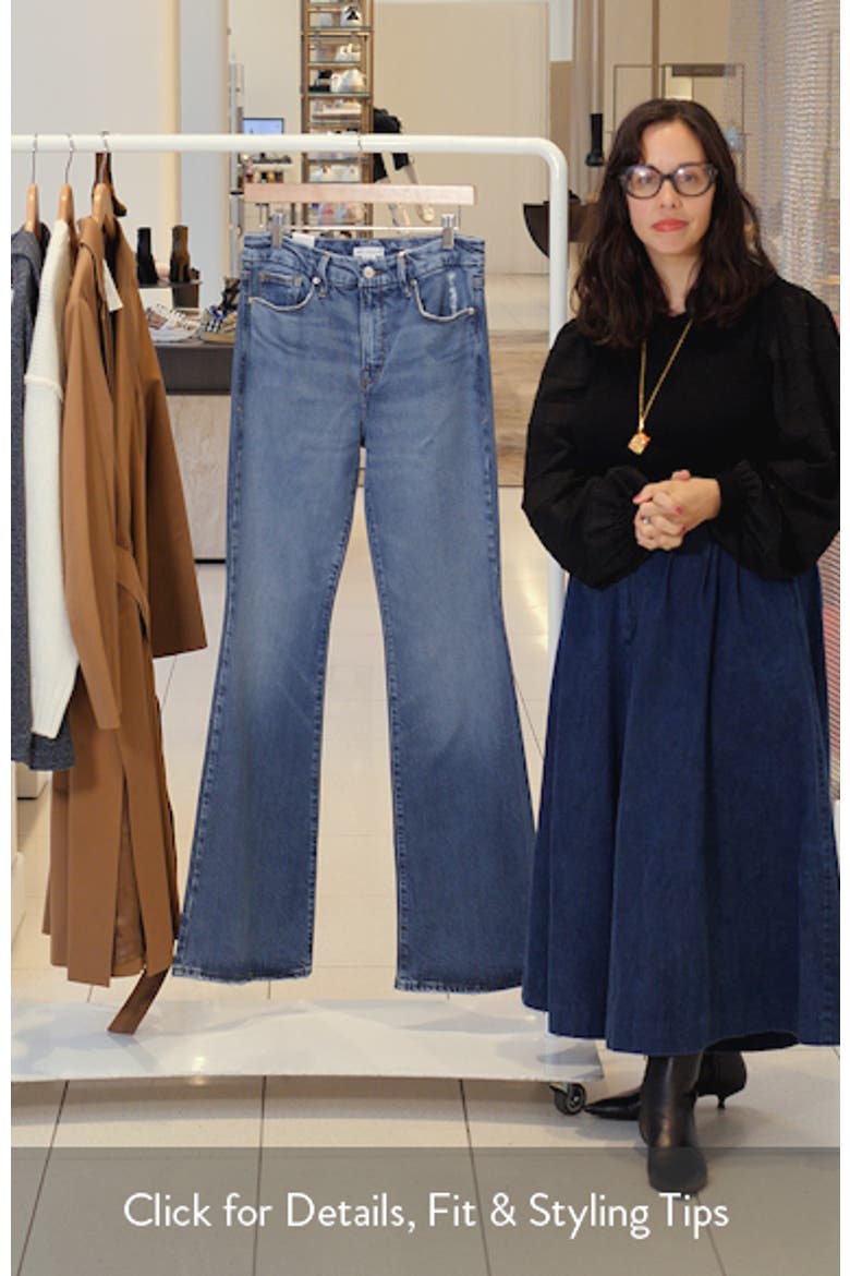Good Legs Raw Hem Flare Jeans video