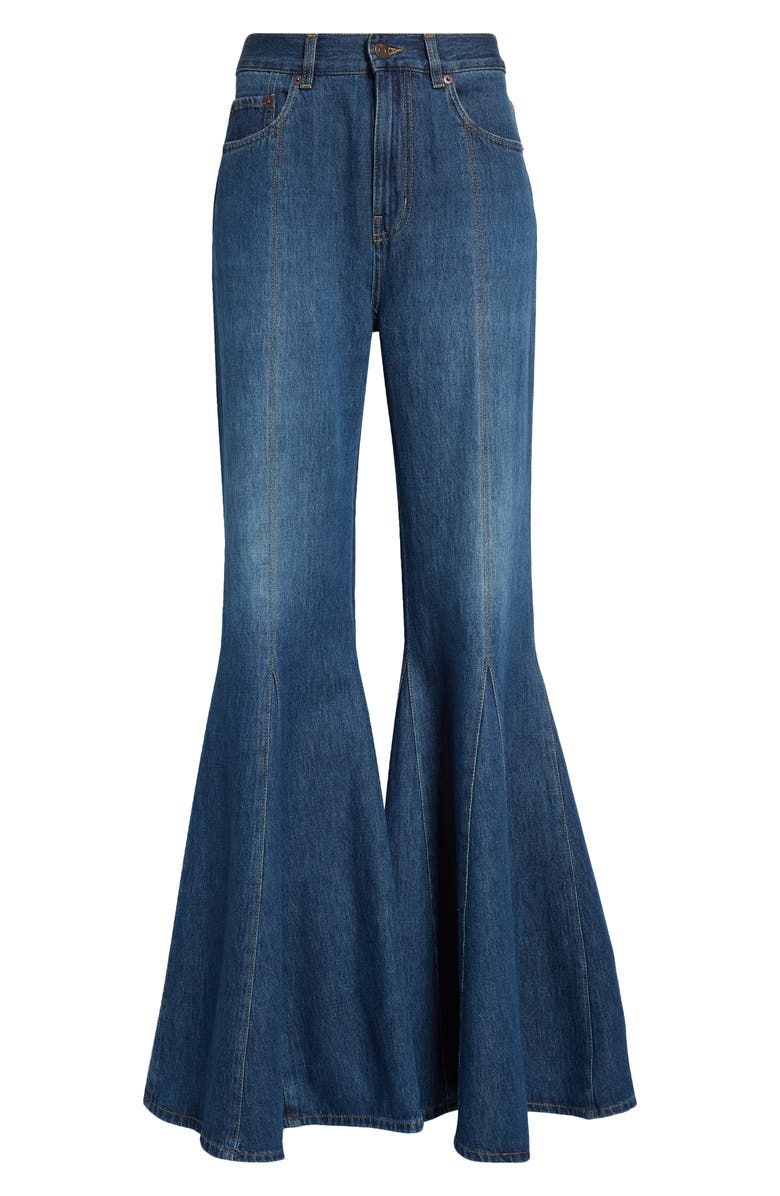 Chloé Nonstretch Denim Flare Leg Jeans, Alternate, color, 