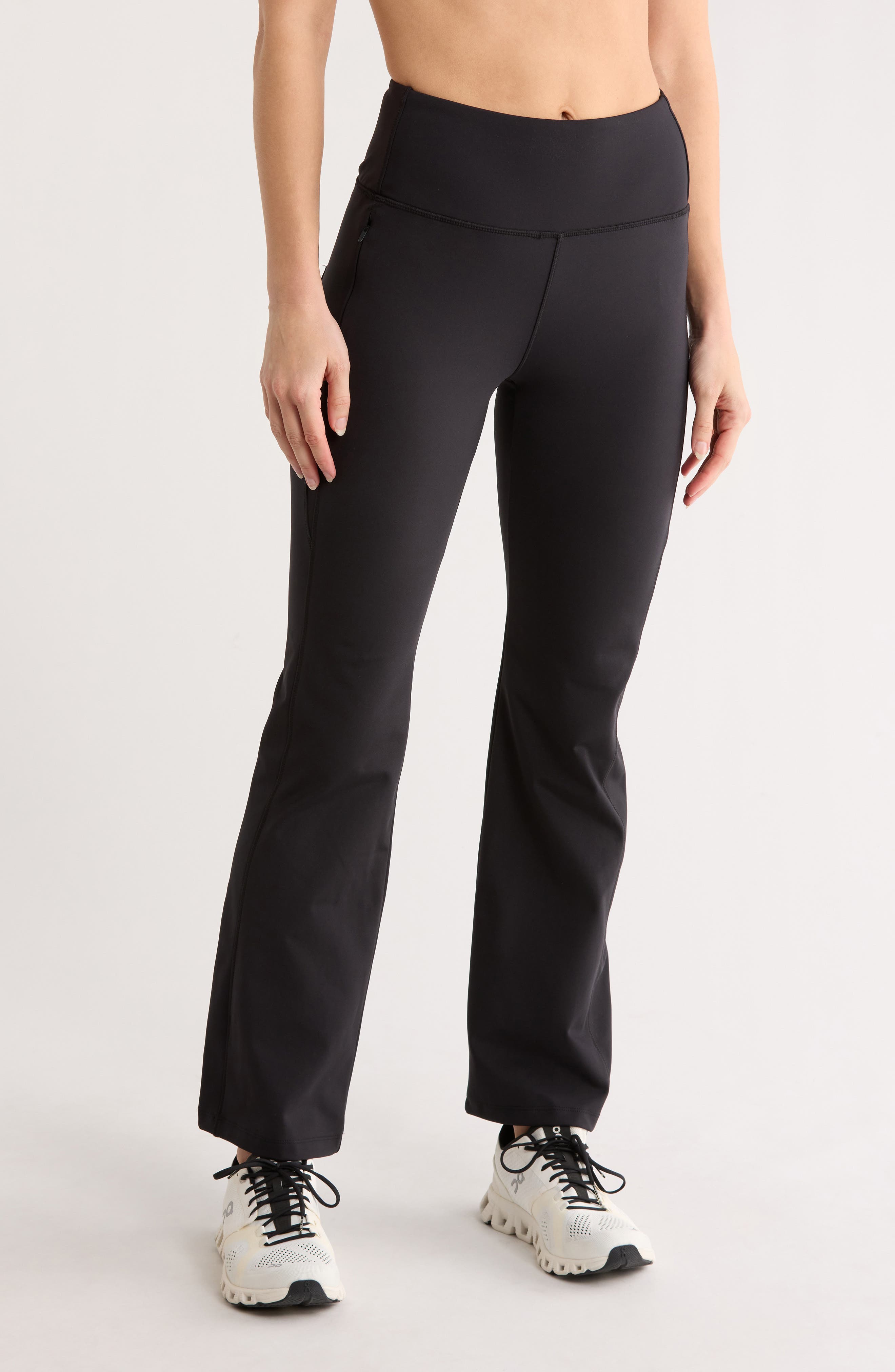LAYER 8 Polar Flow Zip Pocket Flare Leggings