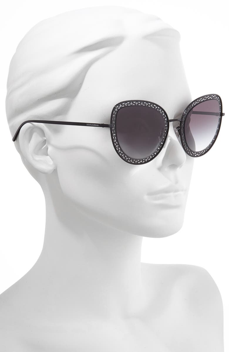 Dolce&Gabbana 54mm Cat Eye Sunglasses, Alternate, color,