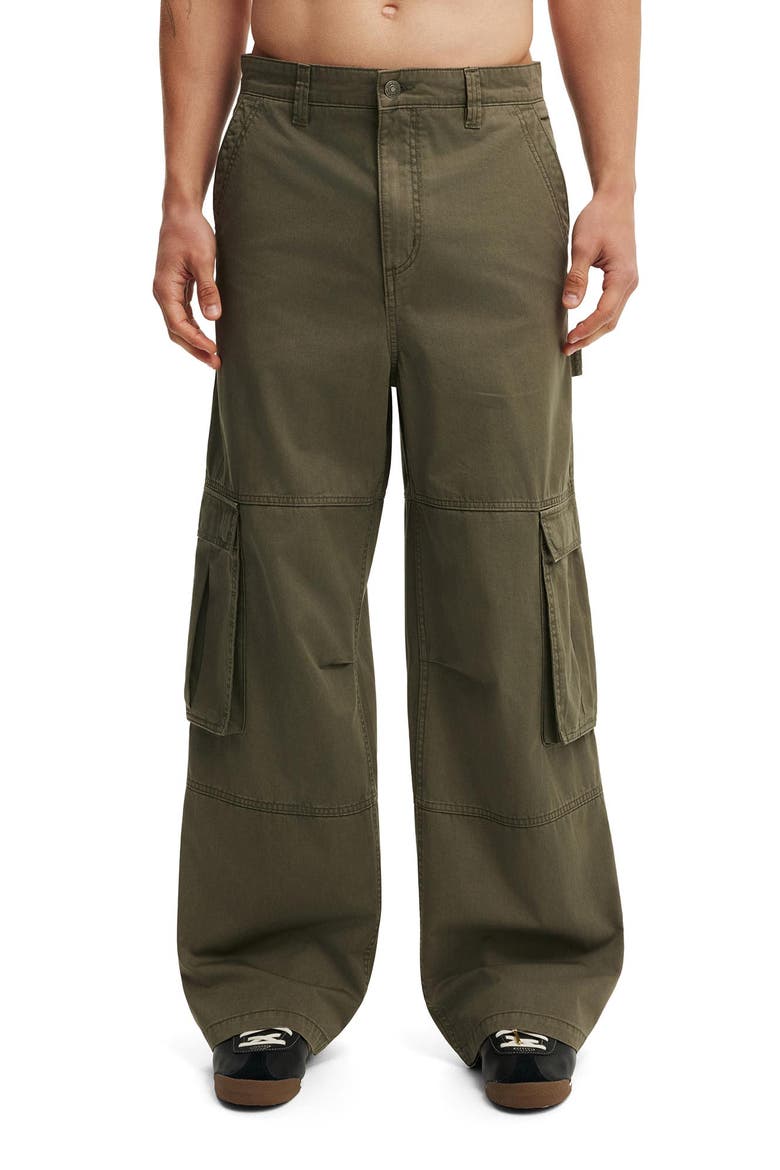 Men's Super Baggy Cargo Pant, Main, color, Military
