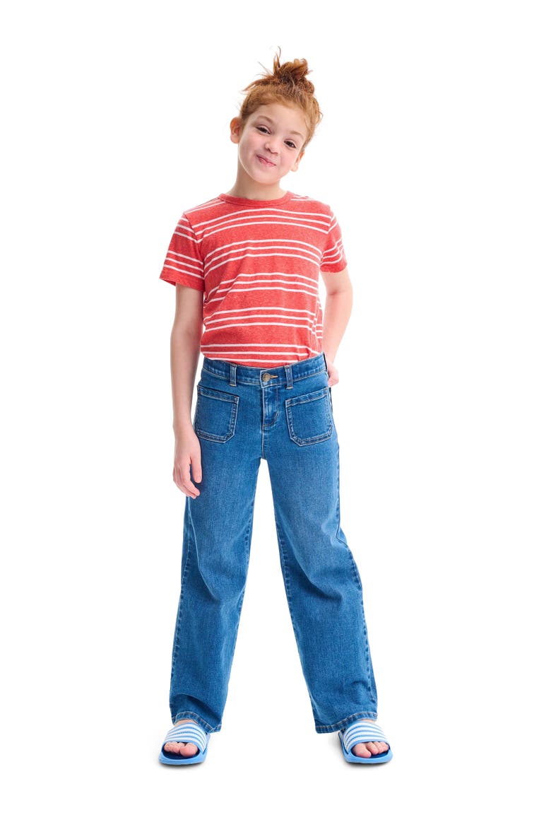 Kids Patch Pocket Jean, Alternate, color, Classic Wash