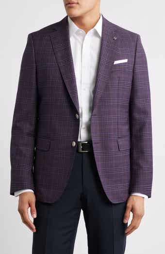 BOSS Hutson Plaid Virgin Wool Sport Coat