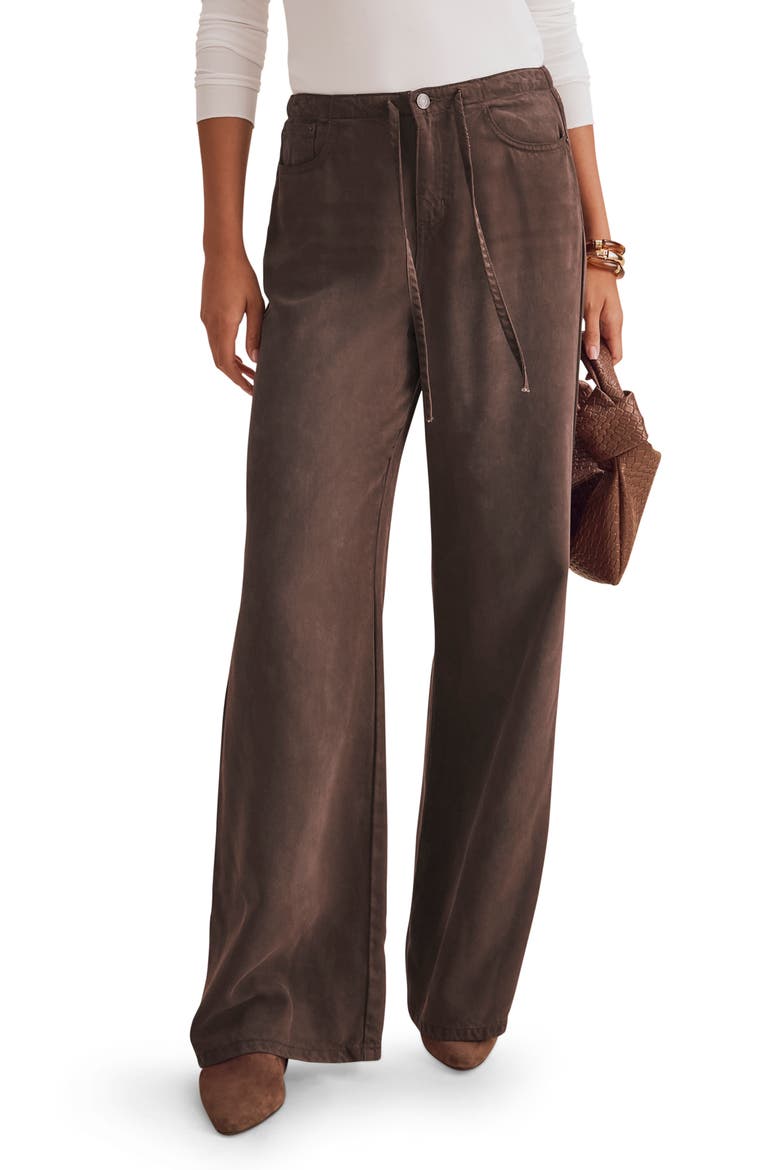 Lounge Denim Pants, Main, color, JAVA BROWN