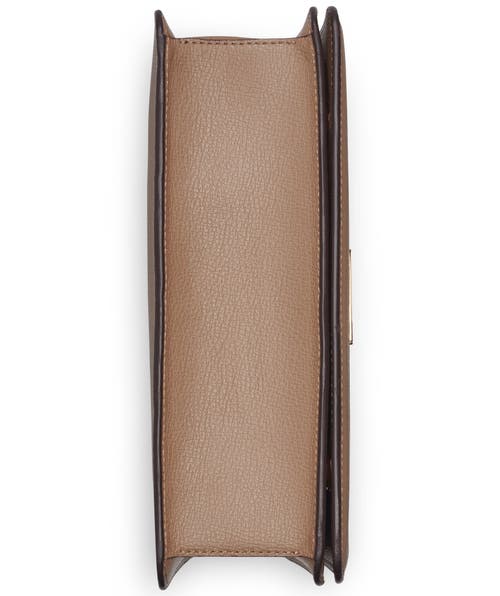 Karl Lagerfeld Paris Simone Front Flap Crossbody In Brown