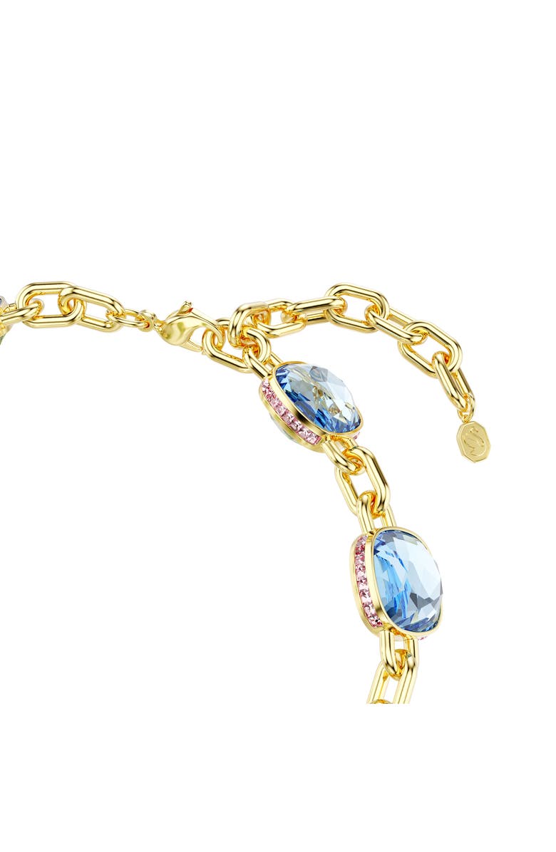 Swarovski Chroma Twist Crystal Station Collar Necklace, Alternate, color, Blue