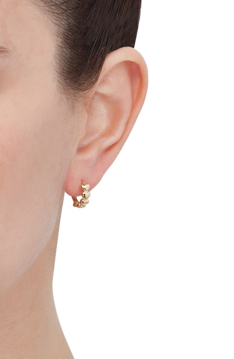 Frankie & Zoe 14K Gold Huggie Hoop Earrings, Alternate, color, Yellow Gold