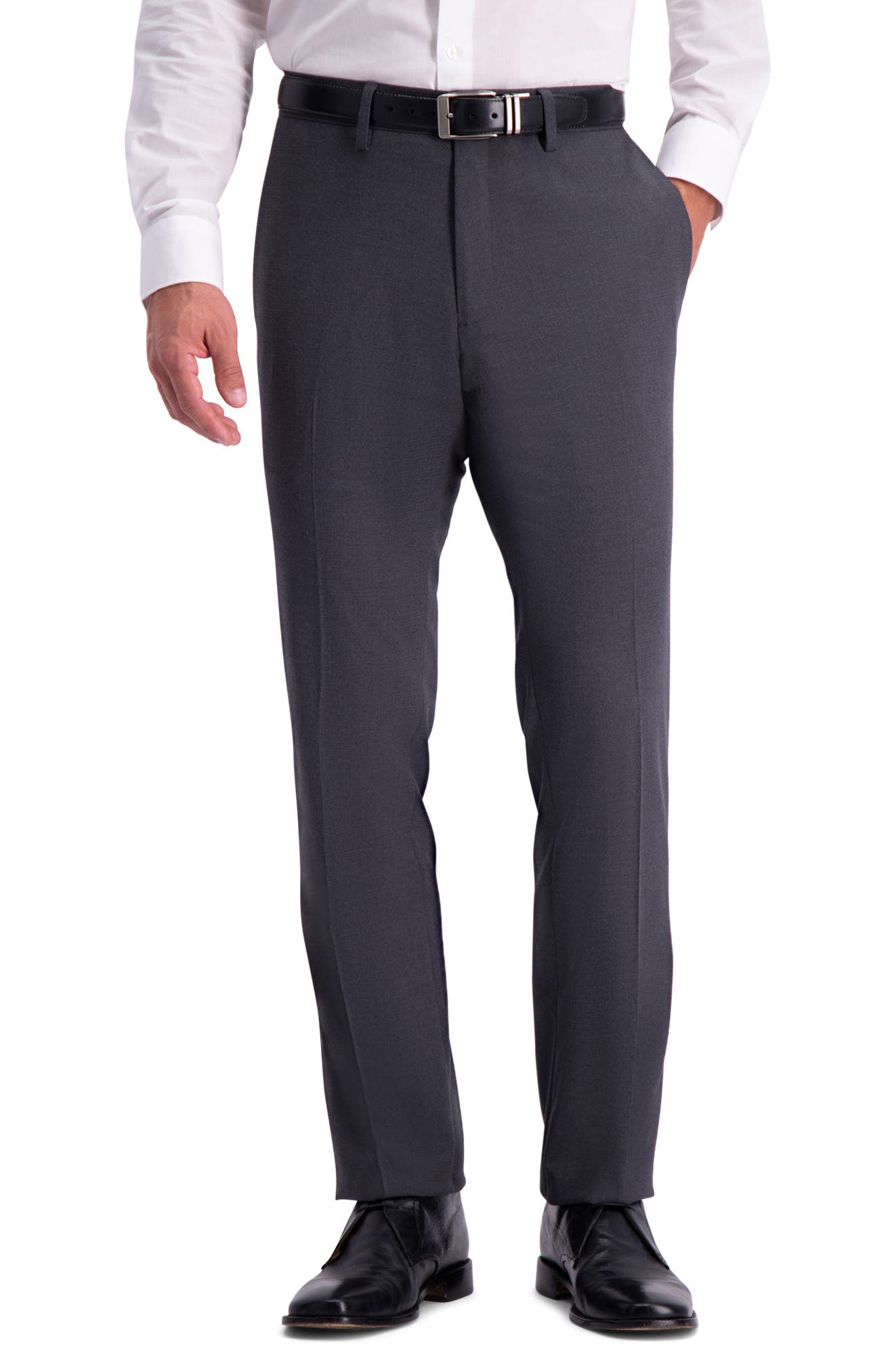 Kenneth Cole Reaction Shadow Check Slim Fit Dress Pants