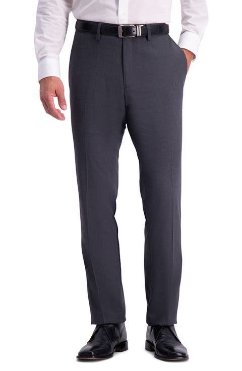 Reaction Shadow Check Slim Fit Dress Pants