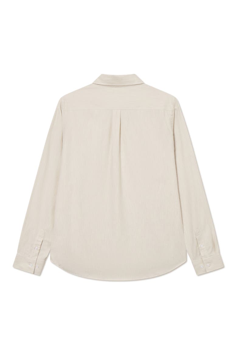 Desert Regular Fit Cotton Button-Down Shirt, Alternate, color, IVORY