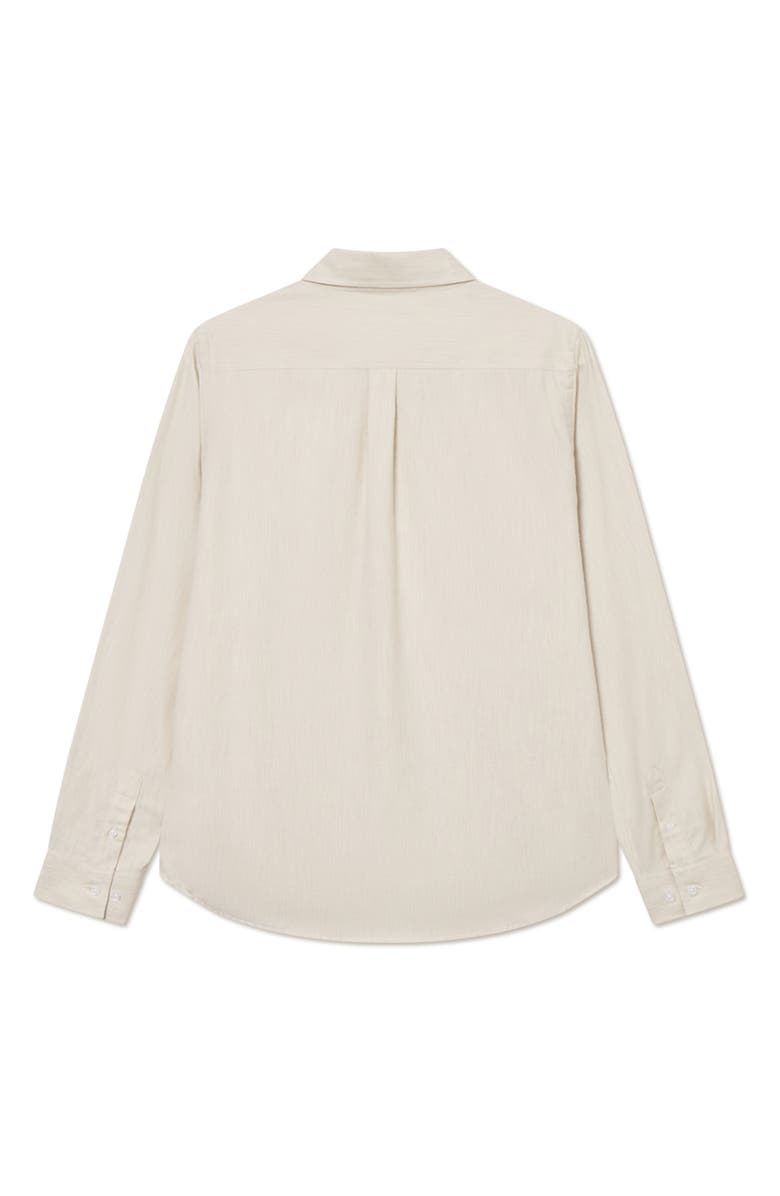 Les Deux Desert Regular Fit Cotton Button-Down Shirt, Alternate, color, Ivory