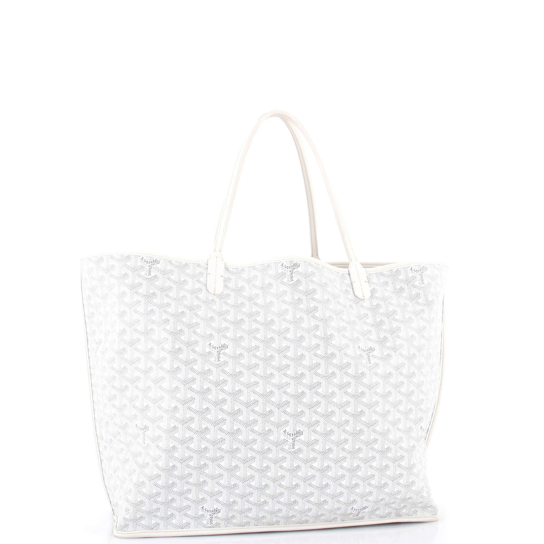 Pre-Owned Goyard Anjou Reversible Tote Coated Canvas and Toile Canvas PM, Alternate, color, White