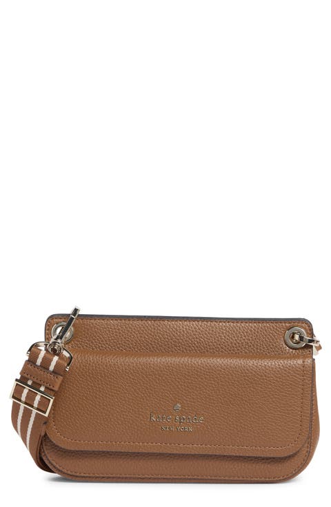 small flap crossbody bag and pouch