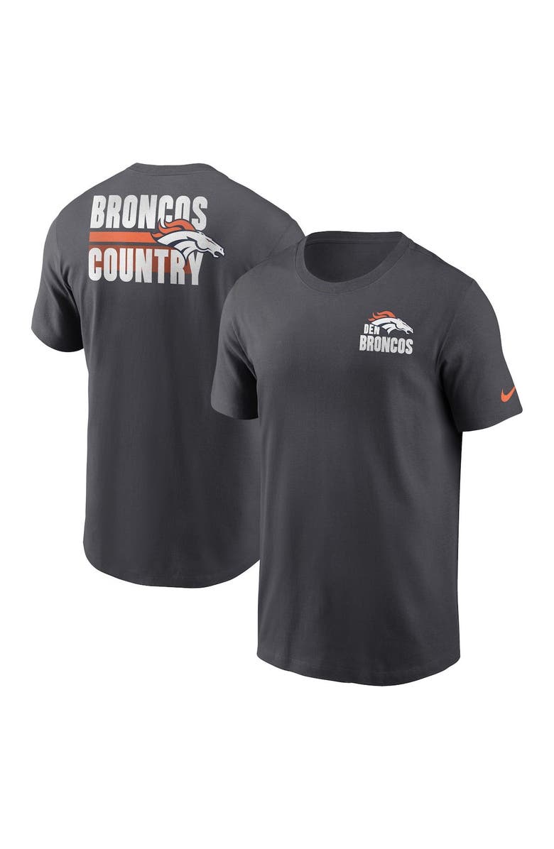 Nike Men's Nike Anthracite Denver Broncos Blitz Essential T-Shirt, Main, color, 