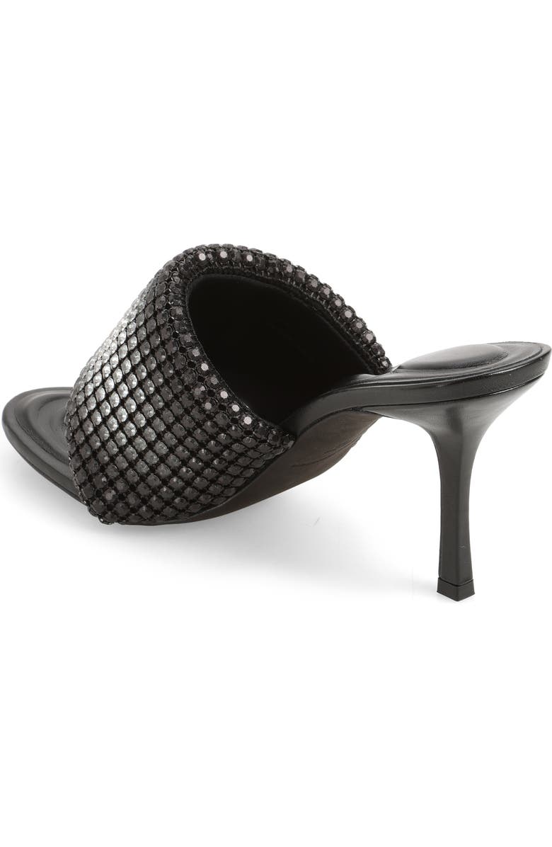 Alexander Wang Heiress Crystal Mesh Slide Sandal, Alternate, color, Black Aged