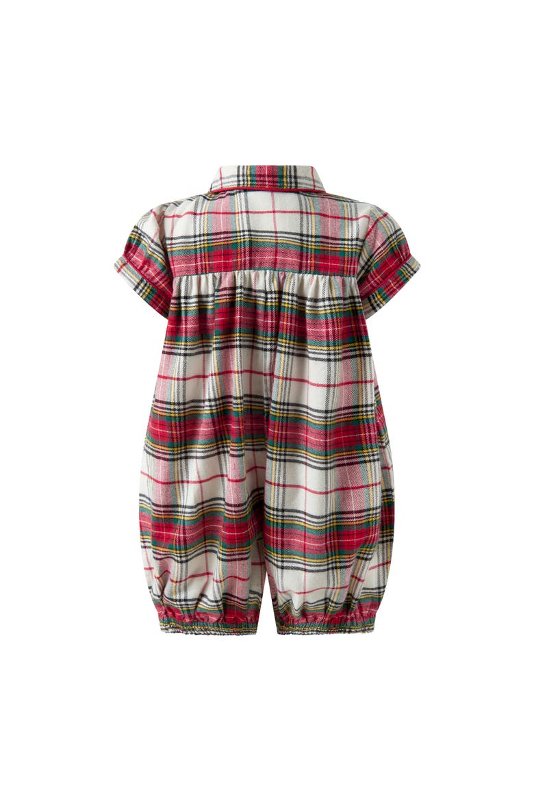 Tartan Babysuit, Alternate, color, Red