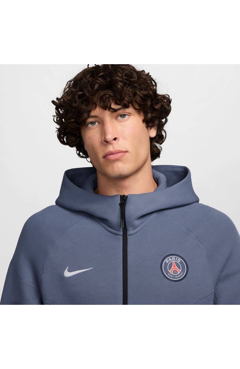 Nike Men's Nike Light Blue Paris Saint-Germain Tech Fleece Full-Zip Hoodie, Alternate, color, 