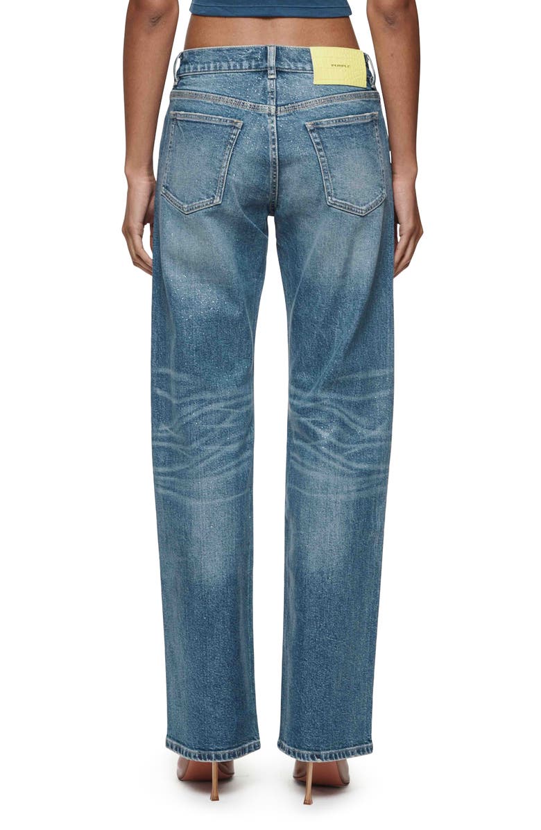 PURPLE BRAND Glitter Slim Straight Leg Jeans, Alternate, color, 