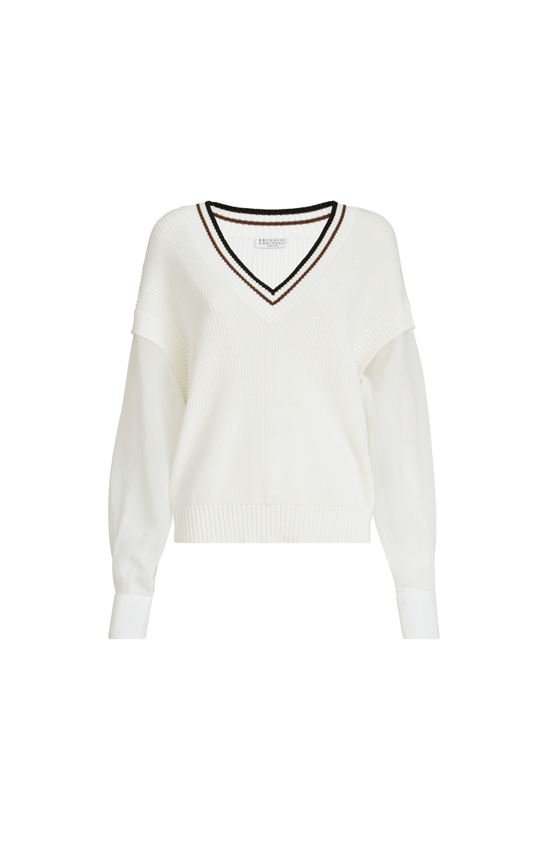 Brunello Cucinelli Cotton sweater, Main, color, White
