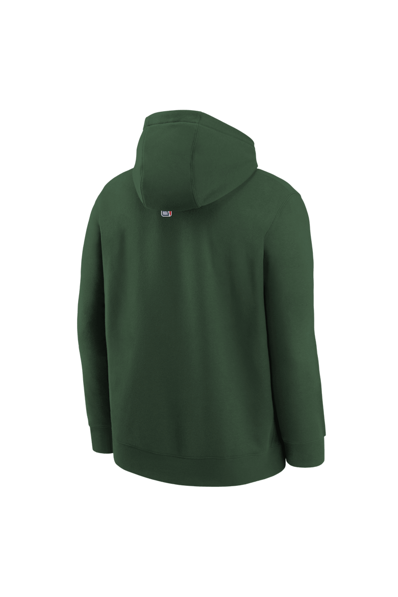 Youth Nike Hunter Green Milwaukee Bucks 2025/26 City Edition Club Fleece Pullover Hoodie, Alternate, color, Hunter Green