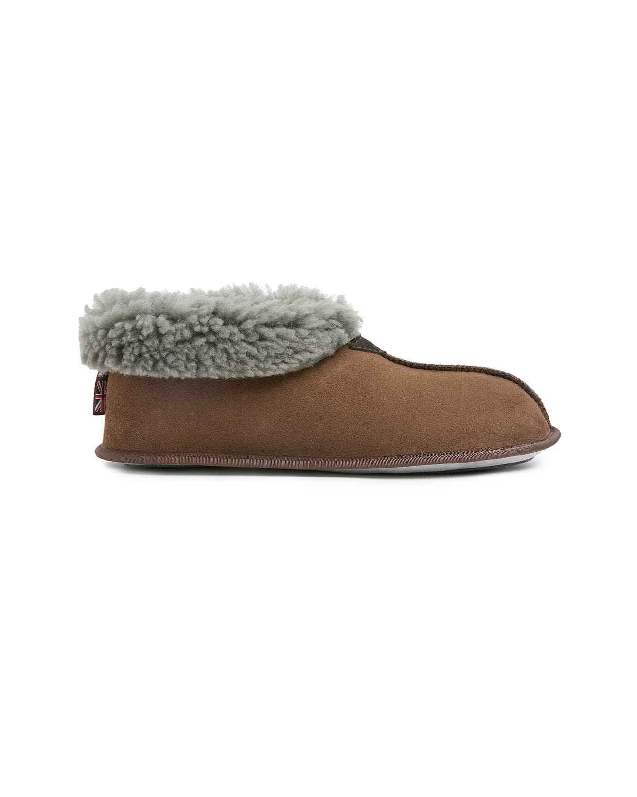 Celtic & Co. British Soft Sole Bootee Slipper, Main, color, Khaki