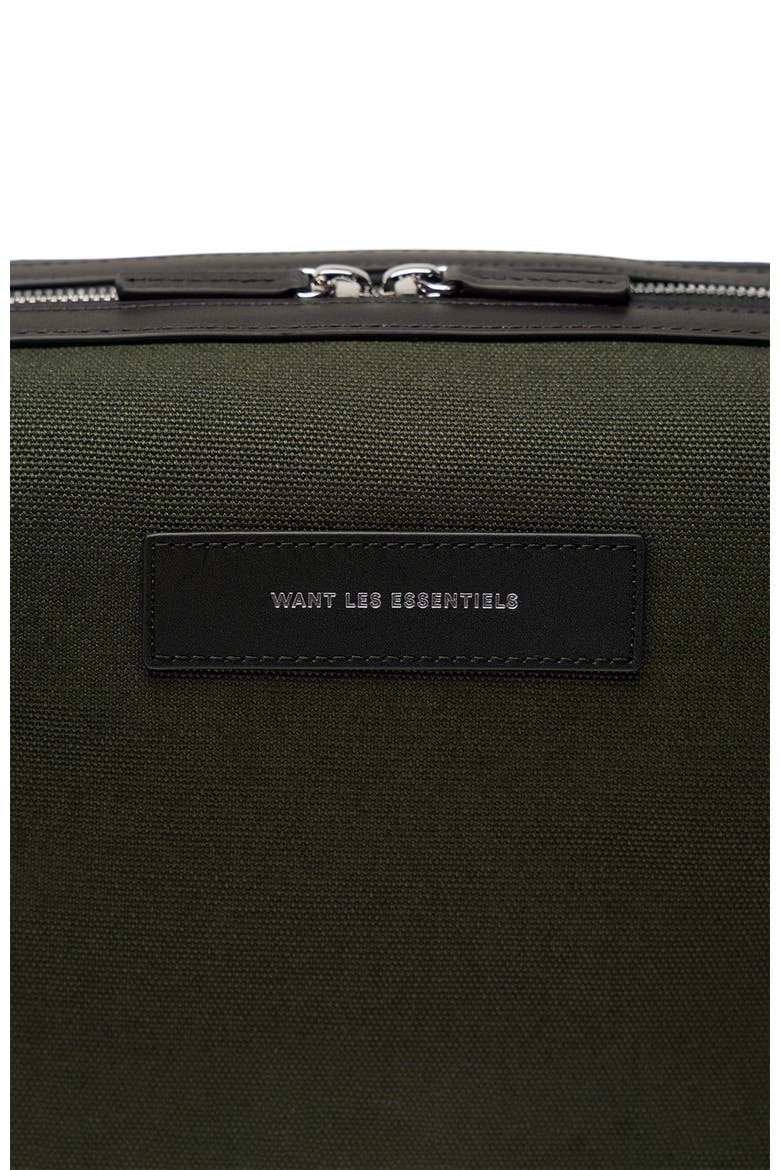 Kenyatta Organic Cotton Canvas Toiletry Bag, Alternate, color, Green